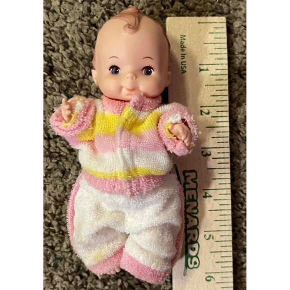 Small Vintage Playmates Pixie Doll 9055 Hong Kong 6” Used Clothes - Picture 10 of 16